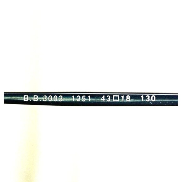 Brooks Brothers Frames Eyeglasses Oval Metal Black 3003 Hippie Y2K 43-18-130 - Picture 5 of 15